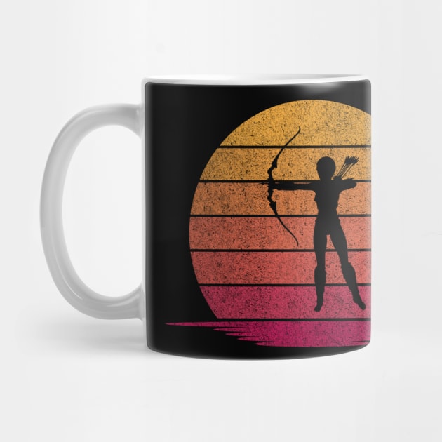 Awesome Funny Archery Gift - Hobby Silhouette Sunset Design by mahmuq